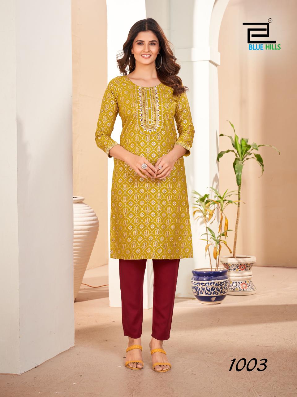 Royal Queen By Blue Hills Rayon Designer Kurti Wholesale Price In Surat
